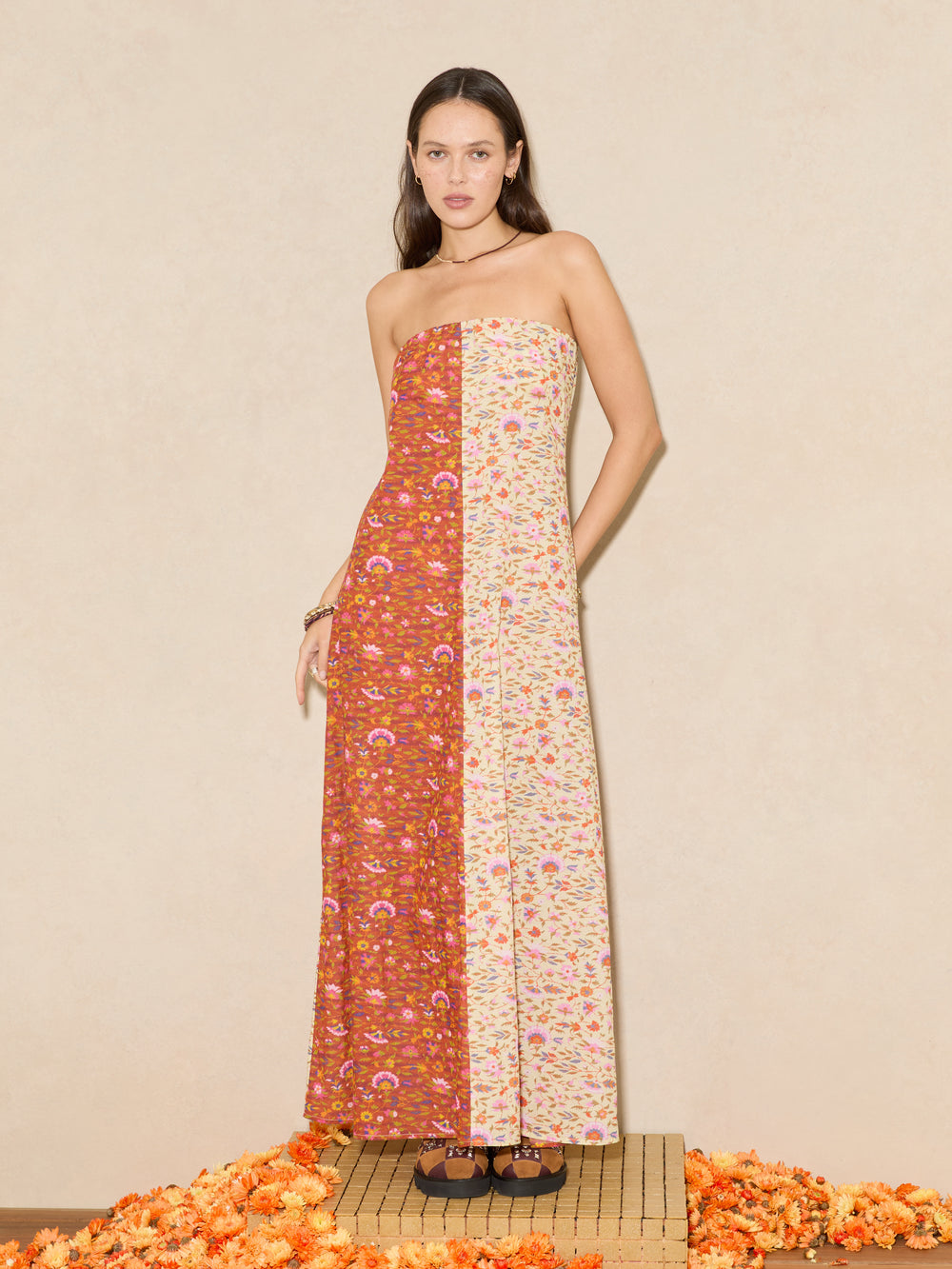 Soraya Strapless Maxi Dress | Boteh