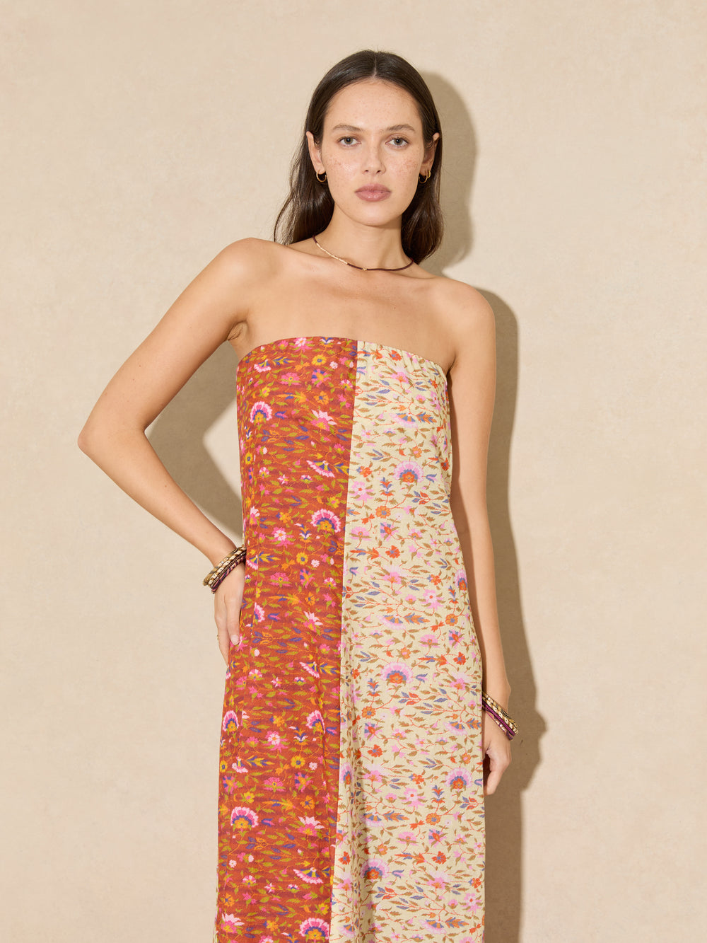 Soraya Strapless Maxi Dress | Boteh