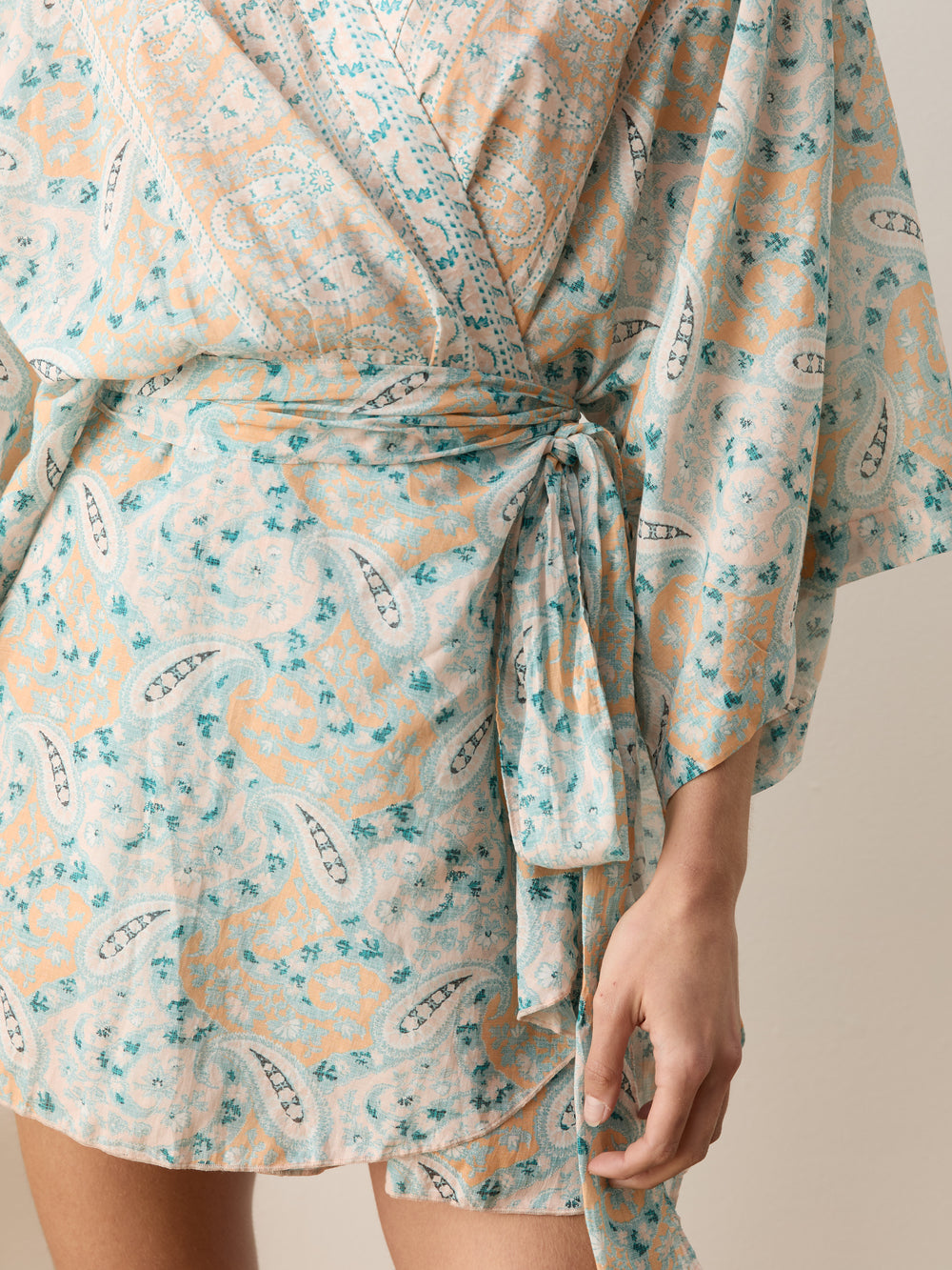 kynthos flared robe dress | Boteh