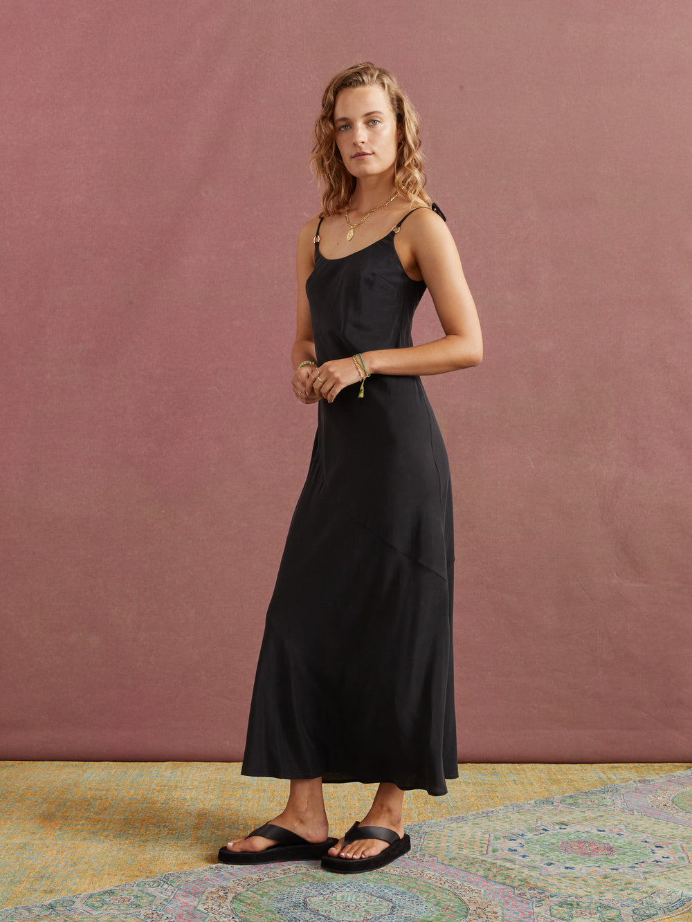 Nyx Silk Bias Slip Dress | Boteh