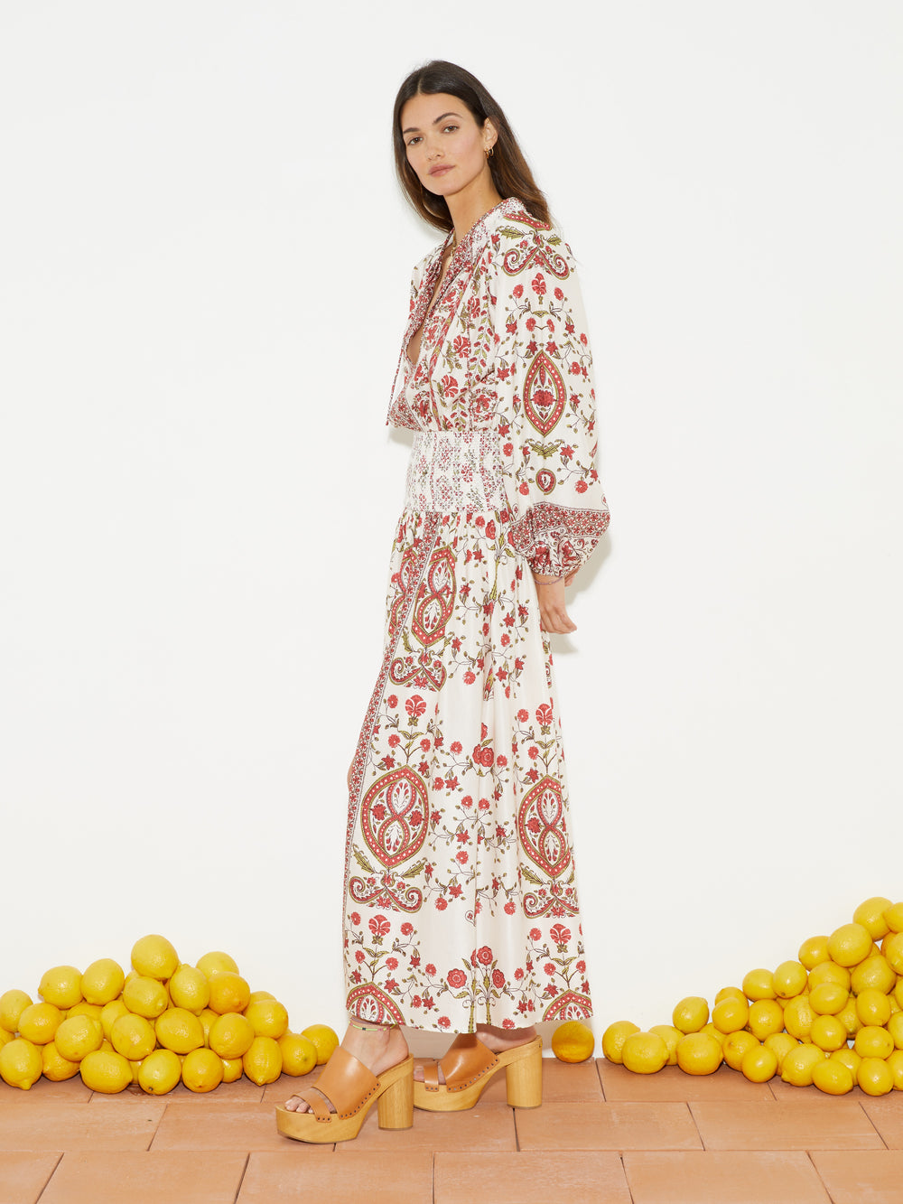 Ceres Shirred Maxi Dress