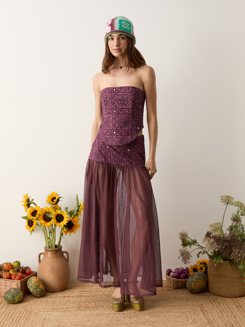 folkora embellished bodice