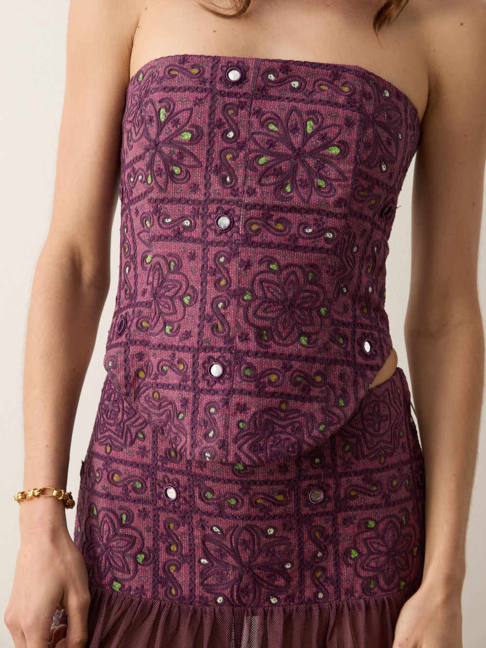 folkora embellished bodice | Boteh