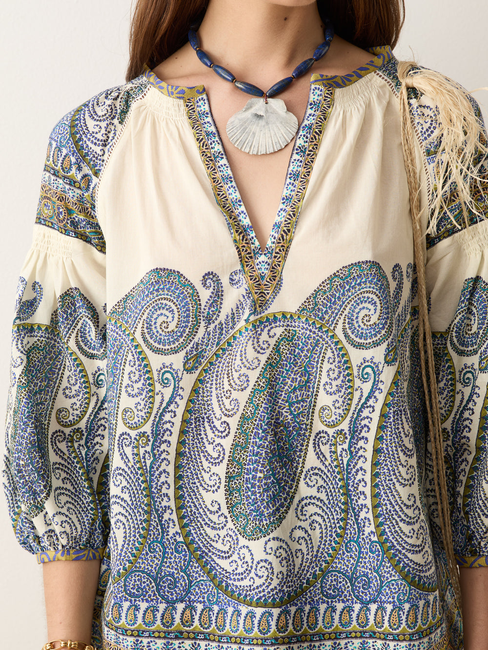 arcadia paisley smock blouse | Boteh