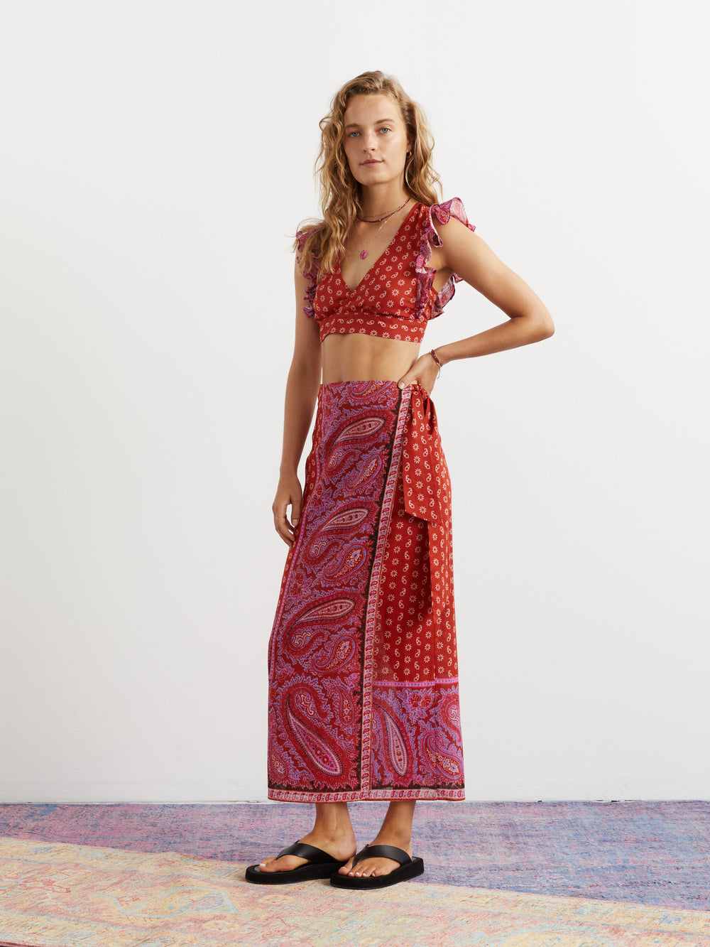 Kaleido Maxi Wrap Skirt | Boteh