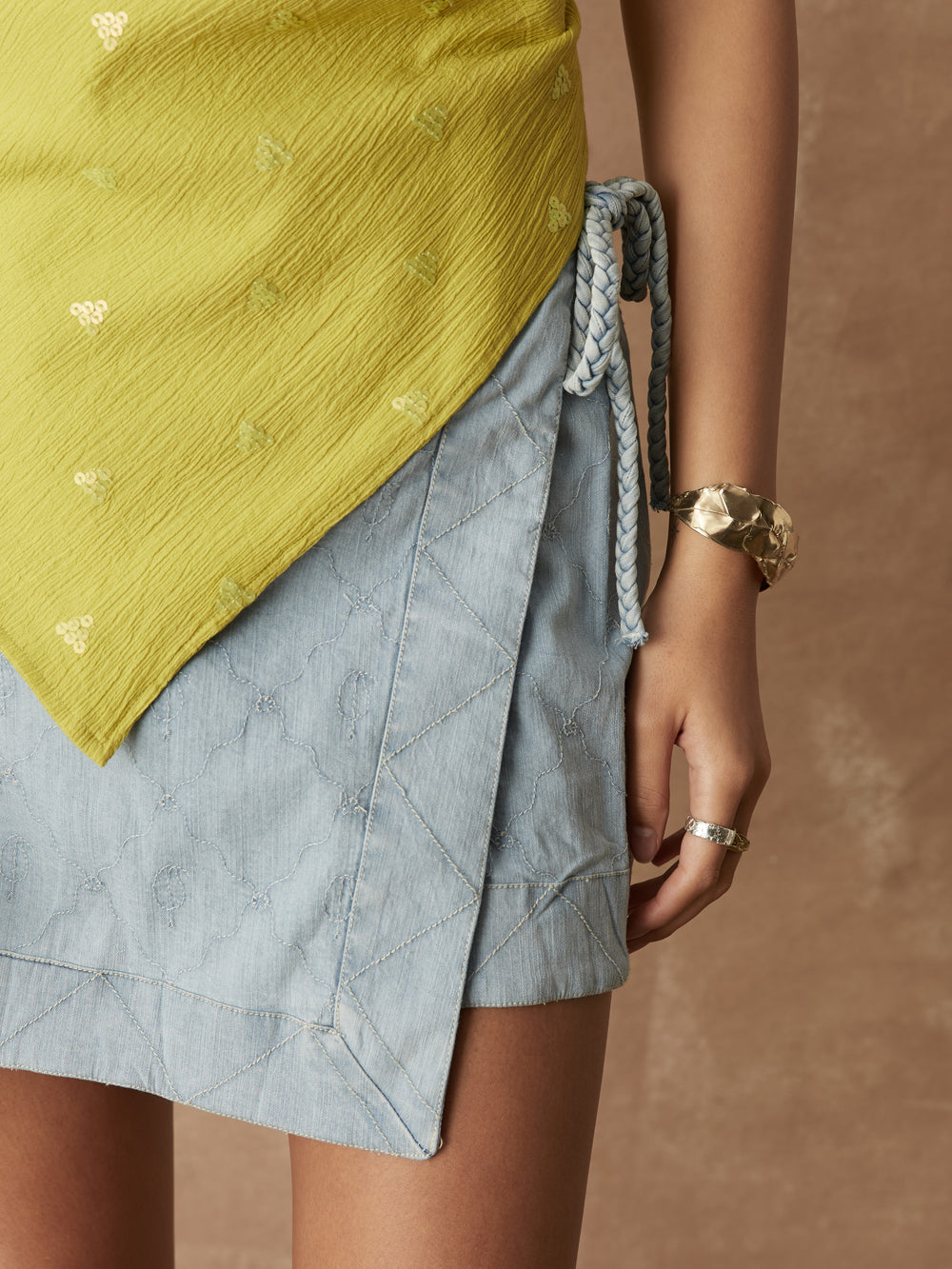 Dylan Wrap Mini Skirt | Boteh