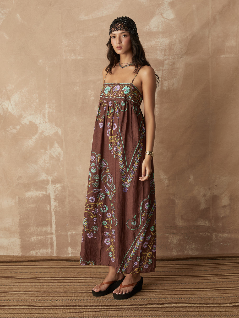 darjeeling maxi bodice dress | Boteh