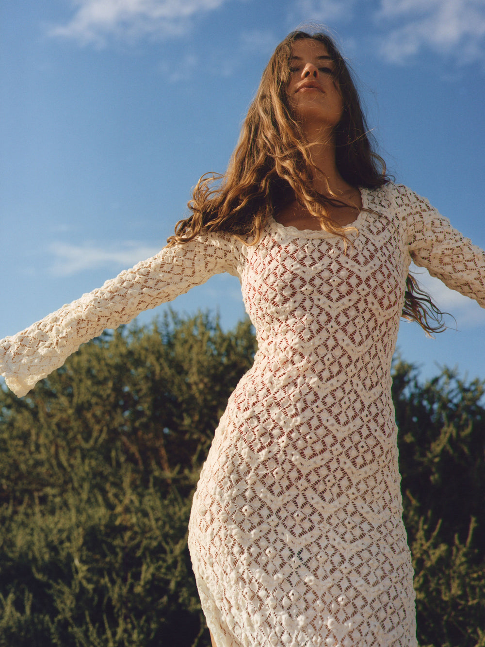 Chablis Cloque Lace Dress | Boteh