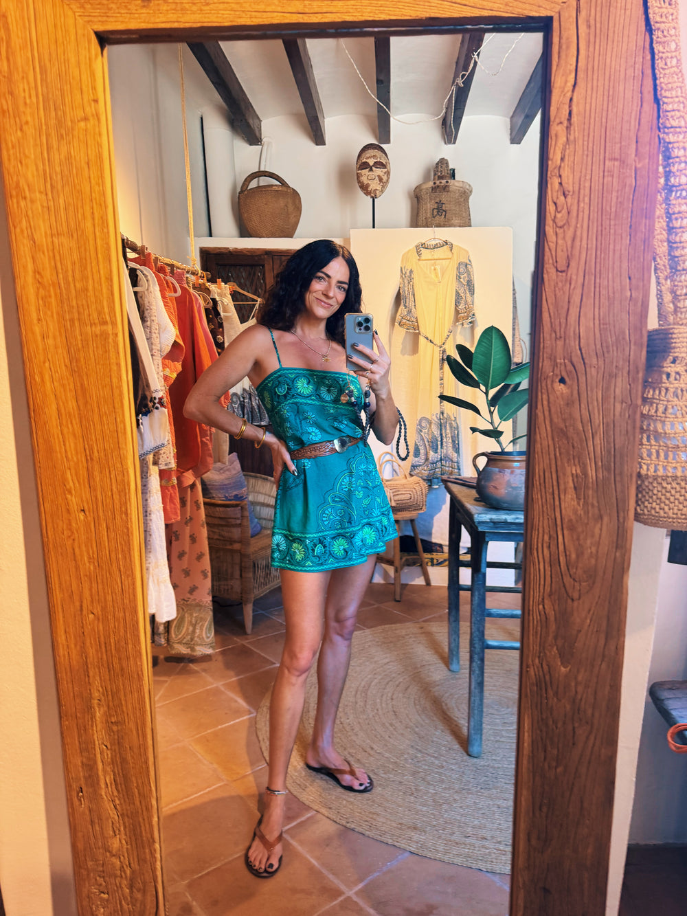 darjeeling mini strappy dress | Boteh