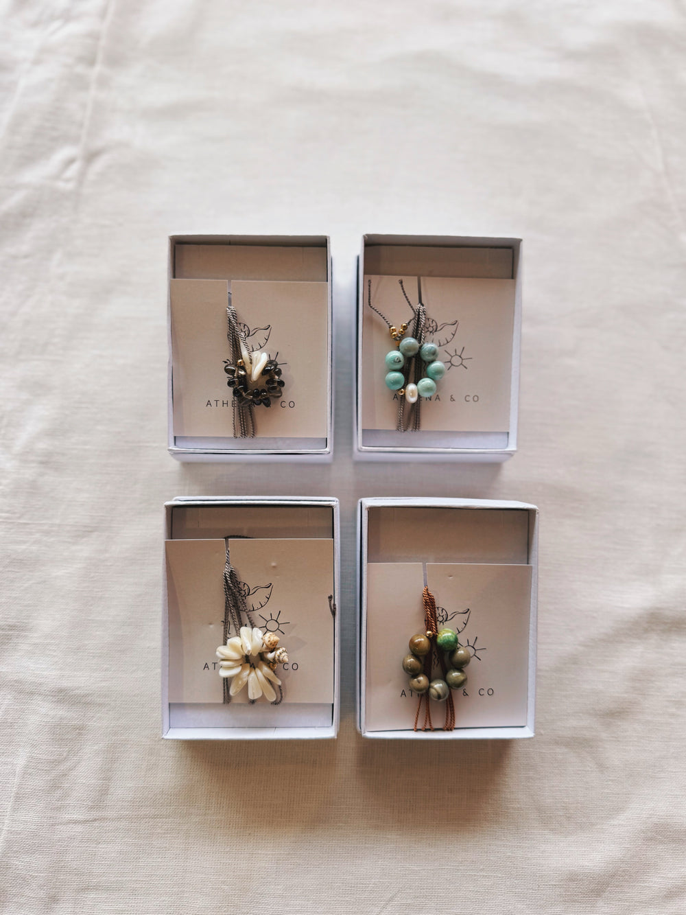 athena & co bloom necklace turquoise jade