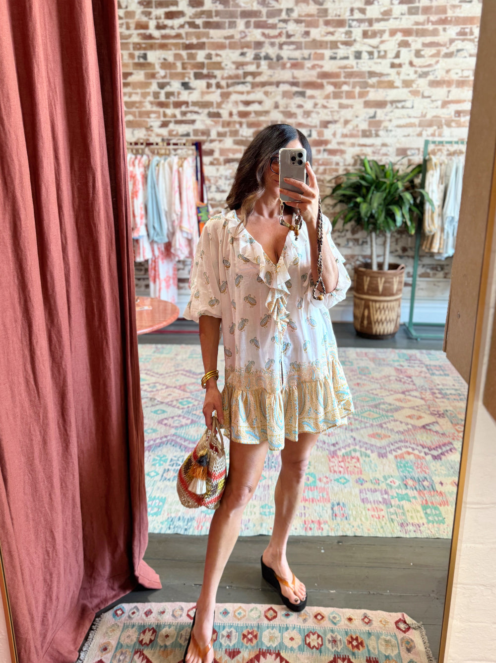 Jardin Frill La Ponche Dress | Boteh