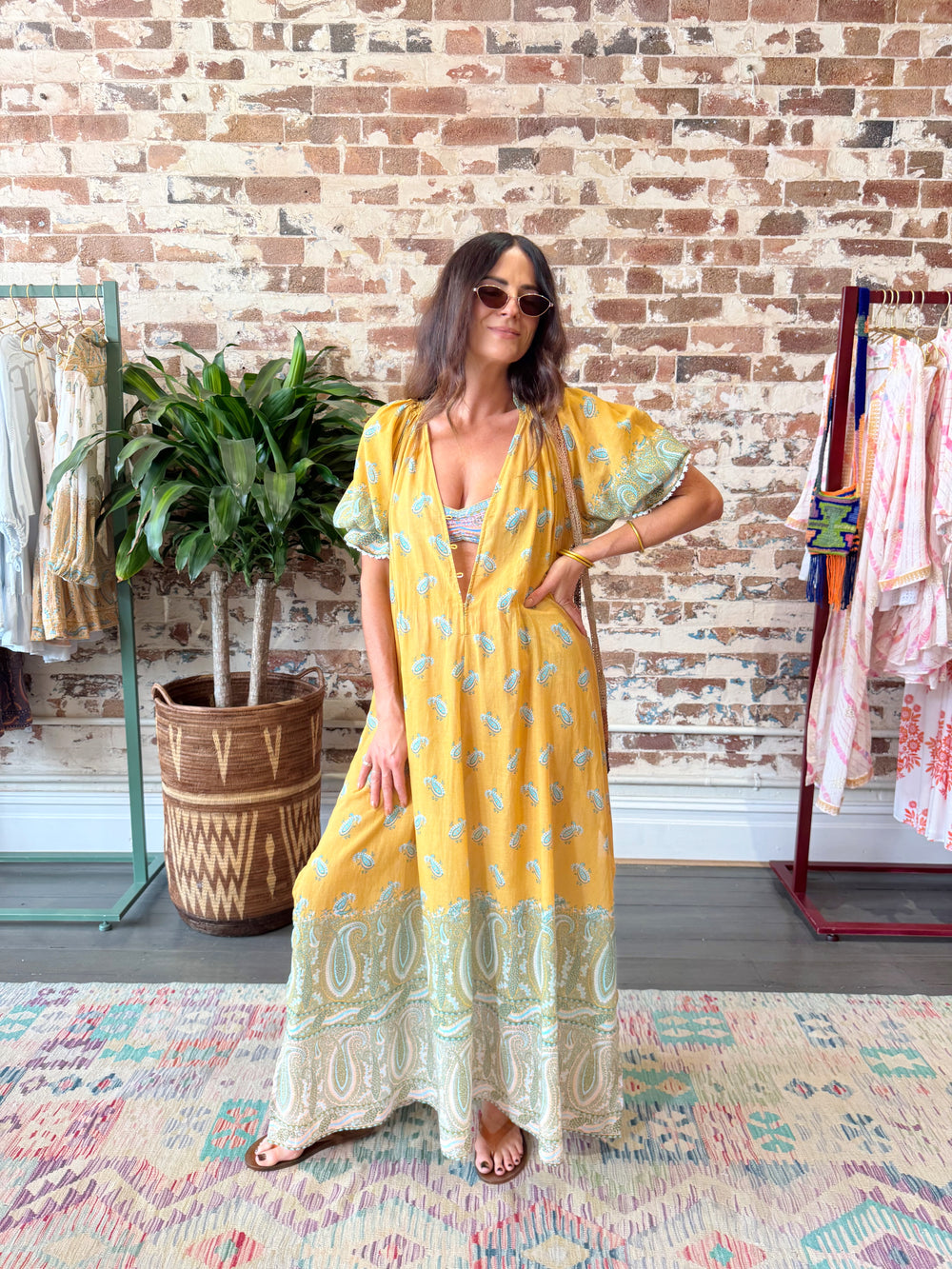 Lucent Maxi Smock Dress | Boteh