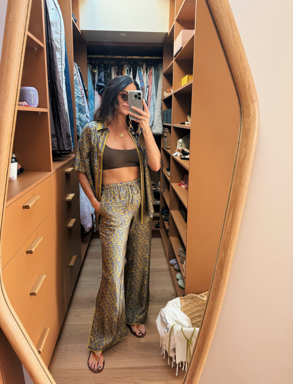 verve drawstring pant w split | Boteh