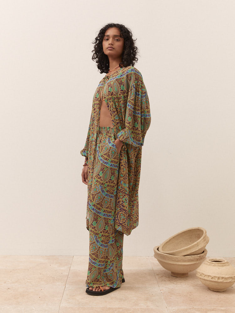 Celil Silk Robe | Boteh