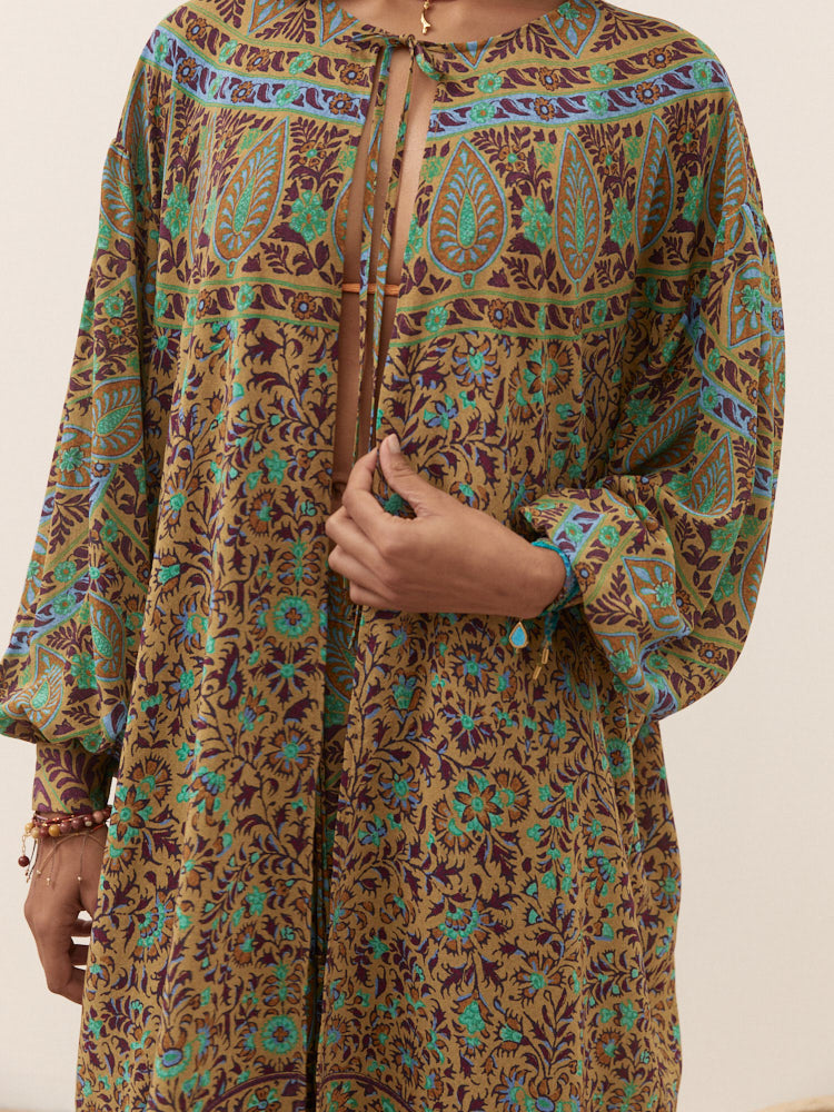 Celil Silk Robe | Boteh